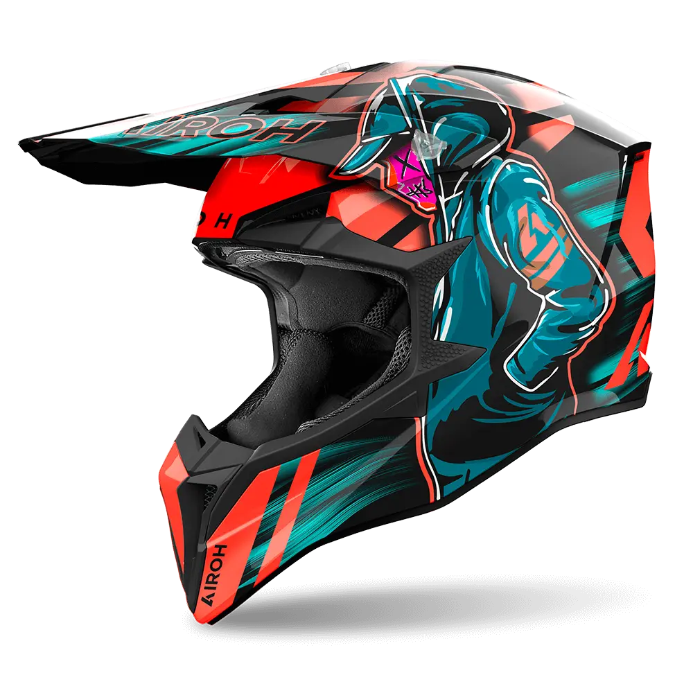 Airoh Wraaap 'Cyber' Orange Gloss 1