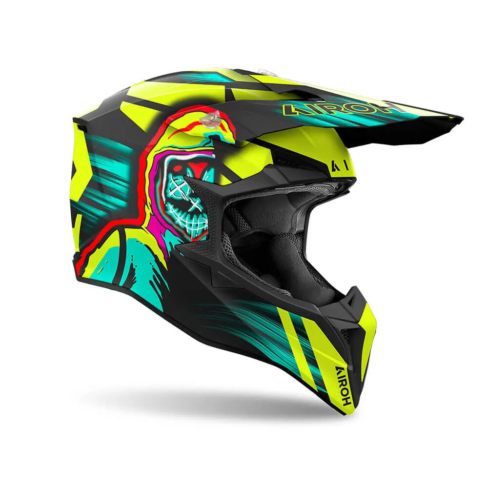 Airoh Wraaap 'Cyber' Yellow Matt 3