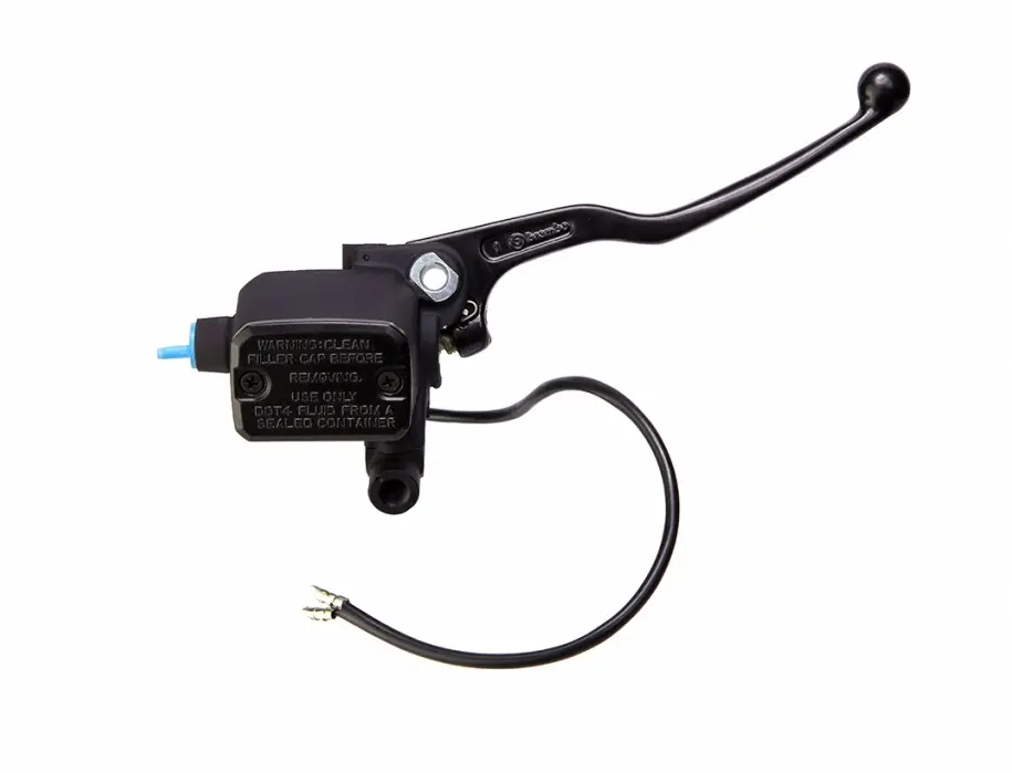 Brembo Ps16 Front Brake Master Cylinder W/Lever/Reservoir & Microswitch Black For Aprilia/Cagiva/Ducati/Ktm/Yamaha Models 1
