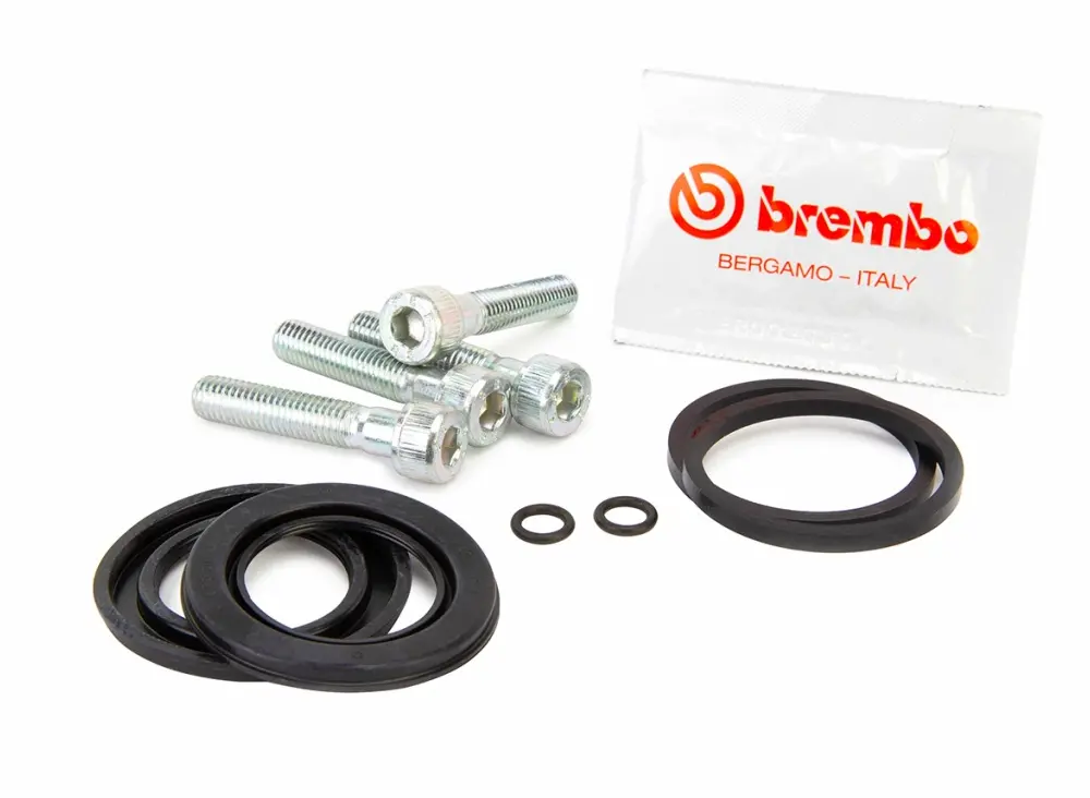 Brembo Brake Caliper Seal Set 38Mm W/4 Screws (Brembo F08 Caliper) For Most Benelli/Bimota/Ducati/Moto Guzzi Models 1