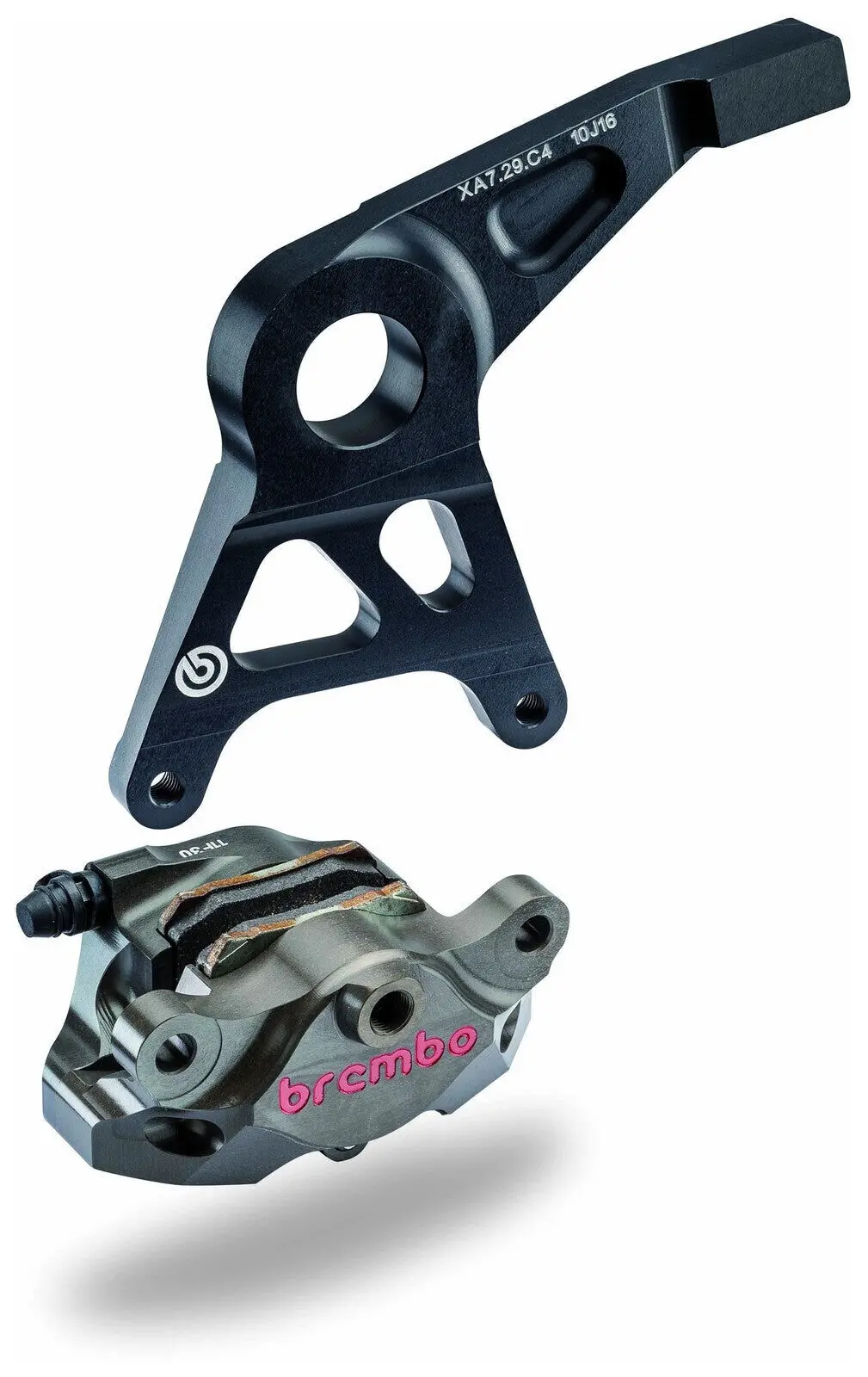 Brembo Rear Caliper Kit+Bracket Black For Honda Cbr 1000Rr 08-16/1000Rr Sp 14-16 1