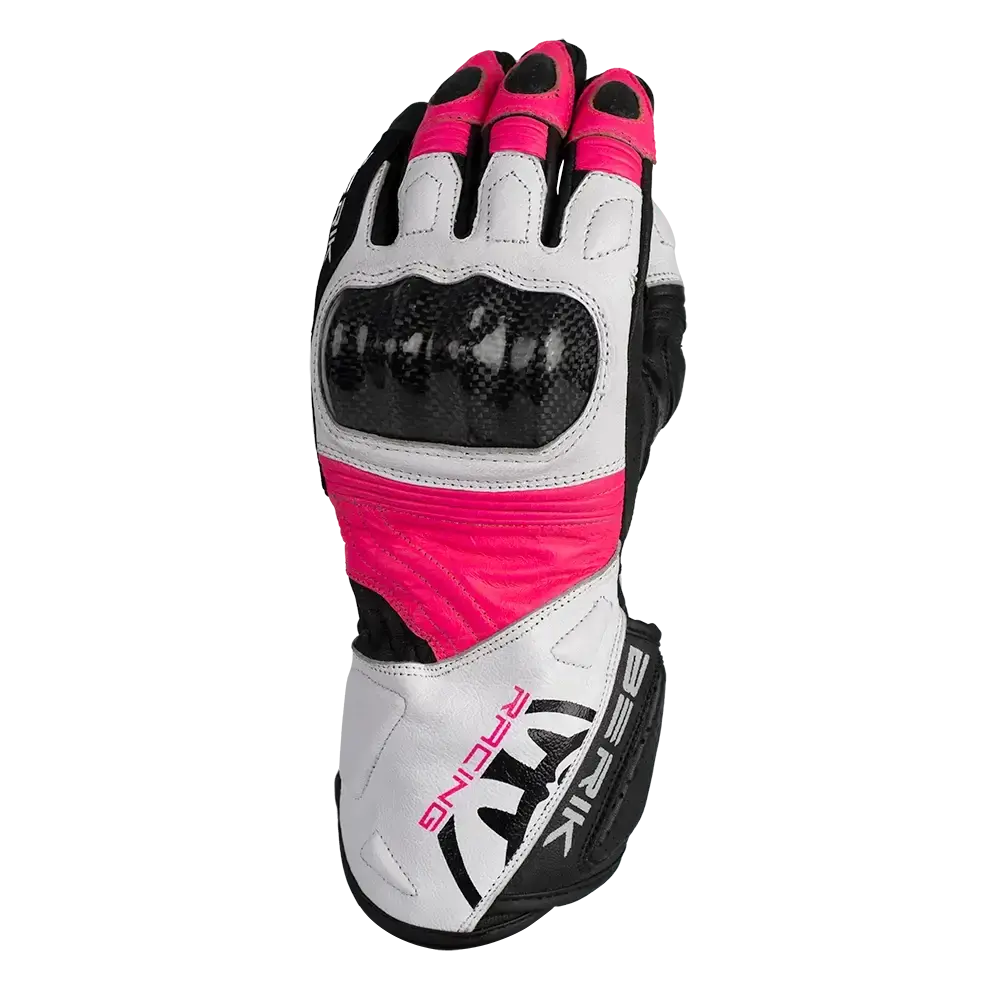 Berik Sp1 Carbon Leather Gloves - Black/White/Pink 1