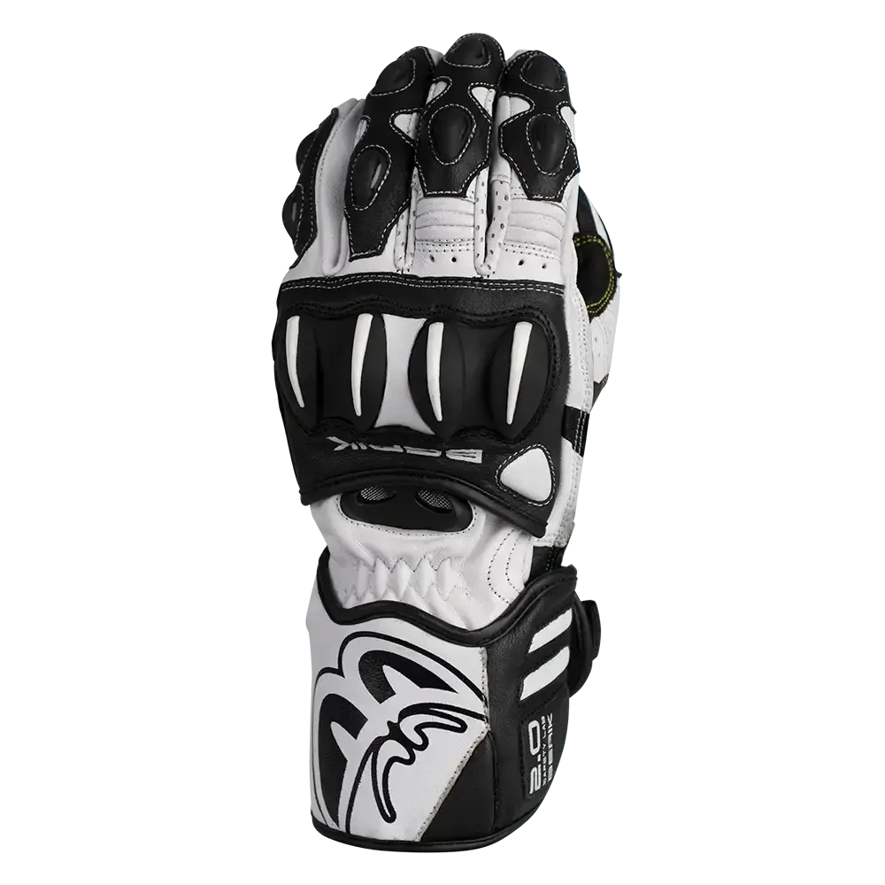 Berik Trax Leather Gloves - Black/White 1