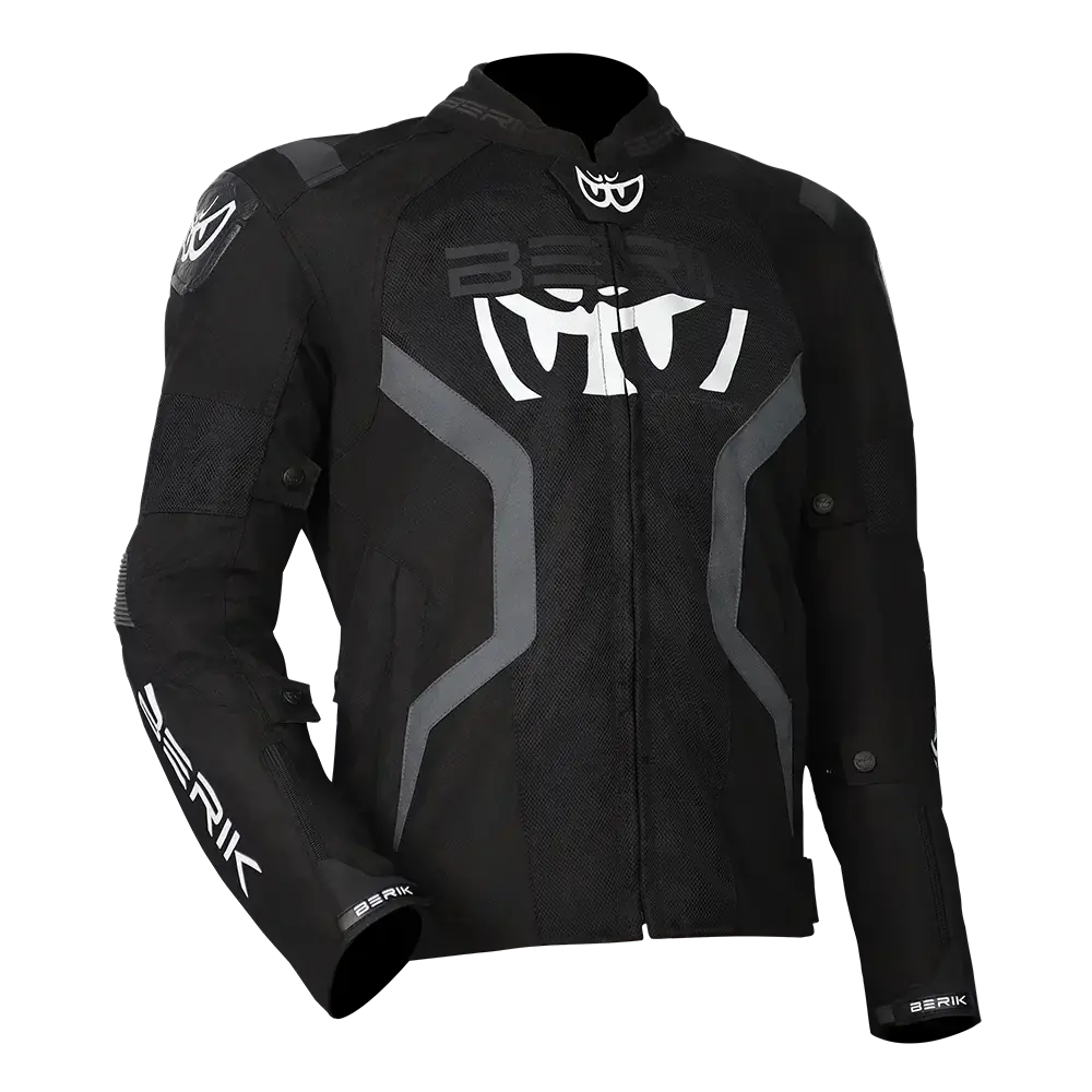 Berik Vivere Summer Motorcycle Jacket - Black/Grey 1