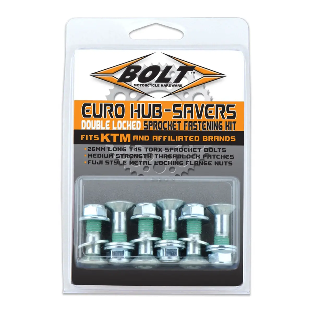Bolt Hub-Savers Sprocket Bolts/Nuts Euro 2008 Hs.Eu 1