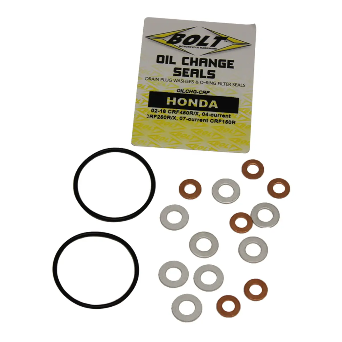 Bolt Oil Change Kit Honda Crf - O-Rings & Crush Washers 1