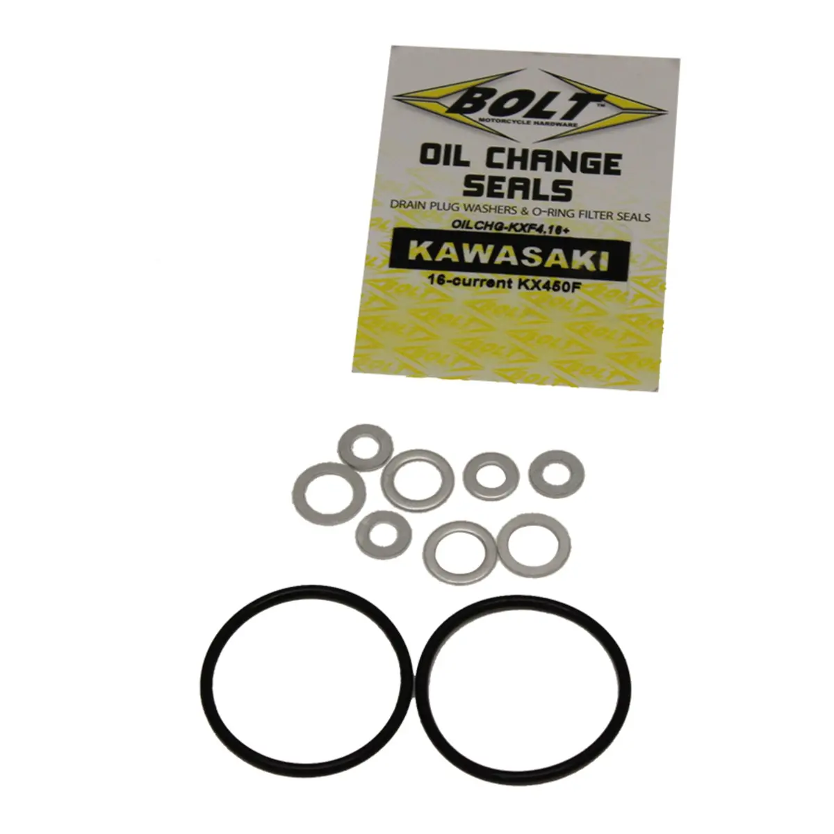 Bolt Oil Change Kit Kawasaki Kx450f '16-Up - O-Rings & Crush Washers 1