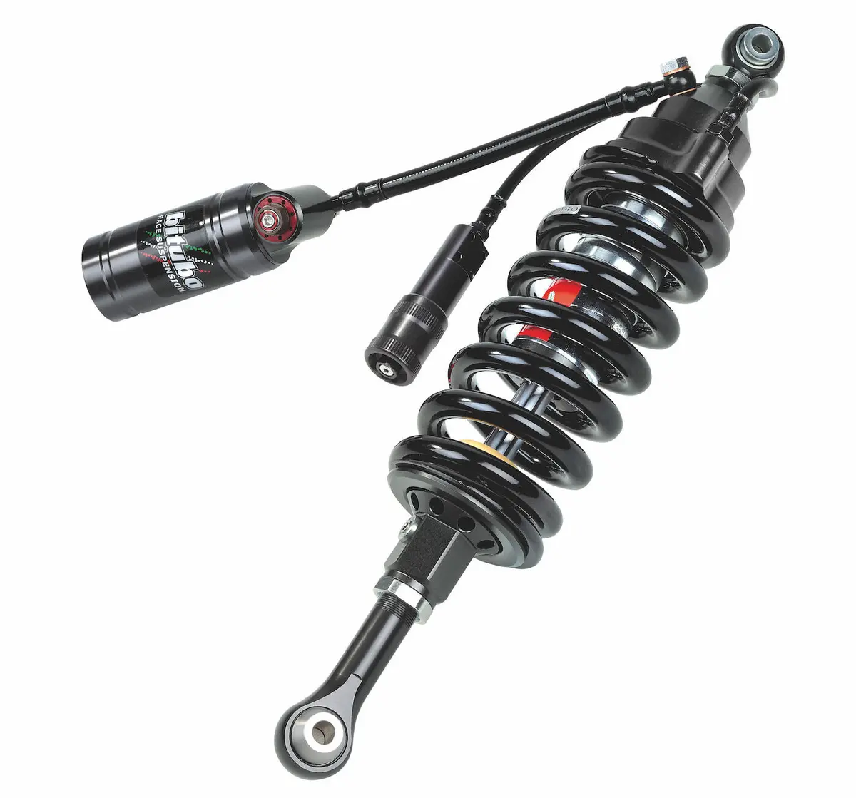 Bitubo Cyu32 - Rear Mono Shock - Black Spring [Adjustable: Preload, Rebound, High & Low Compression] 1