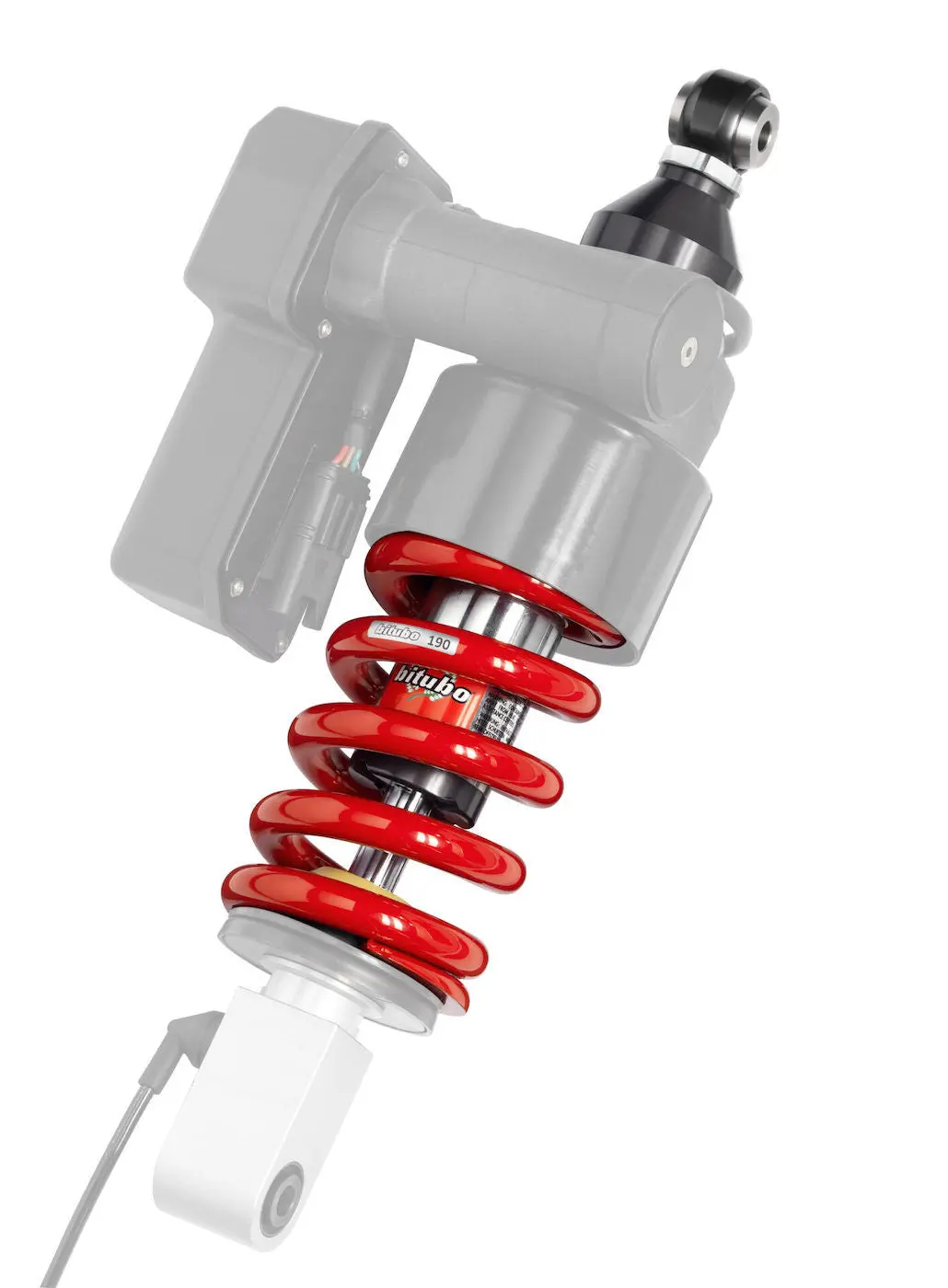 Bitubo Vxe91 - Rear Mono Shock - Red Spring [Adjustable: Preload, Rebound] 1