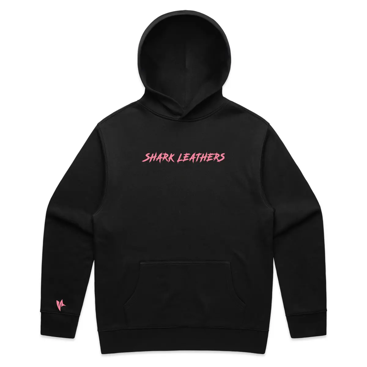 Shark Base Hoodie - Black/Pink 1