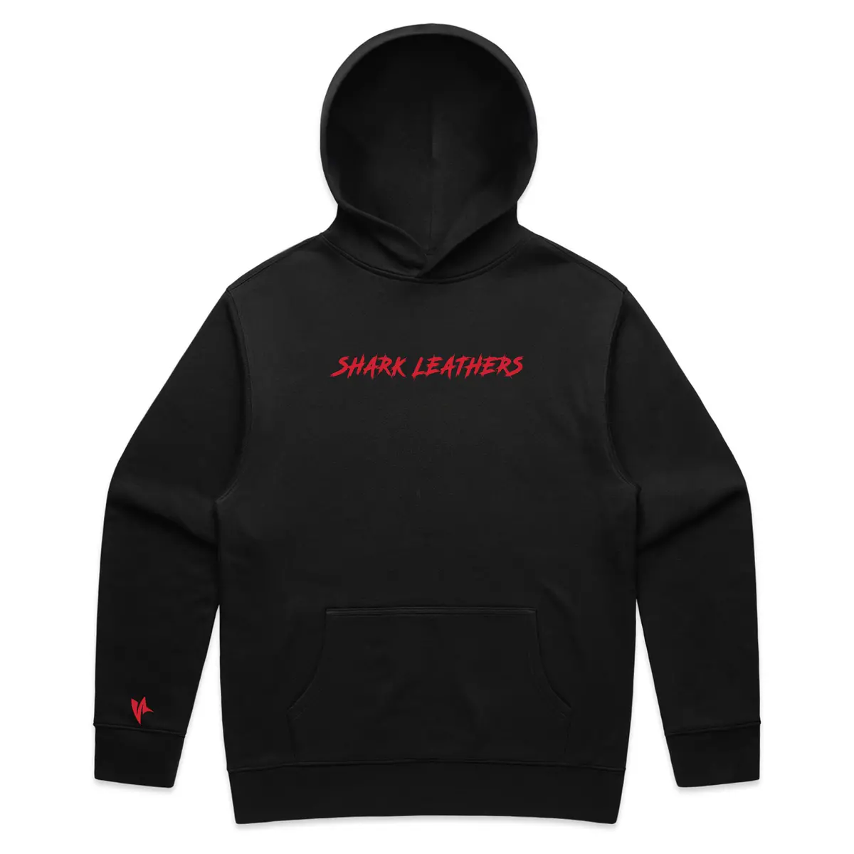Shark Base Hoodie - Black/Red 1