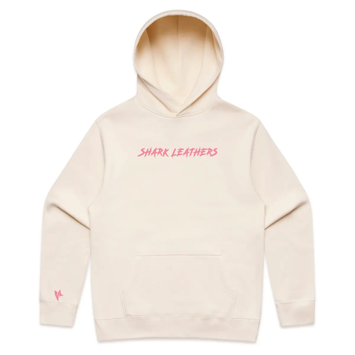 Shark Base Hoodie - Bone/Pink 1
