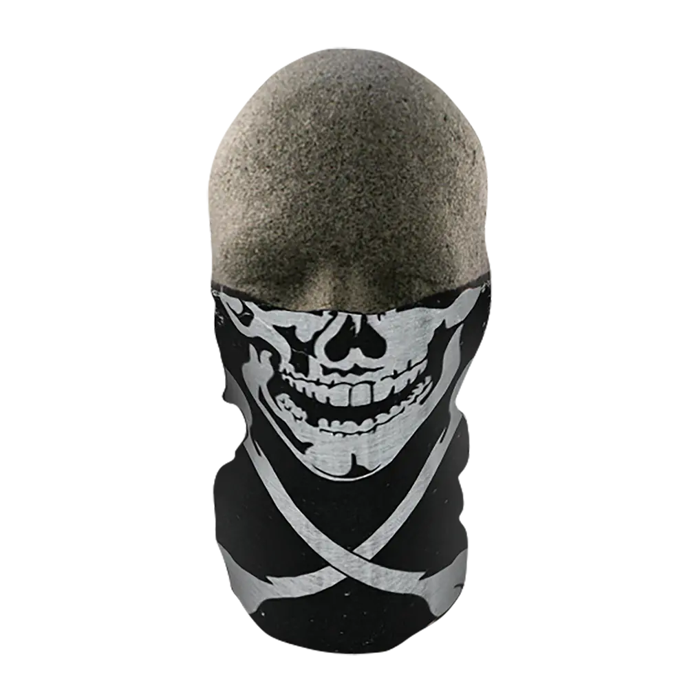 Tf227 - Zan Headgear Fleece Neck Tube Skull X-Bones 1