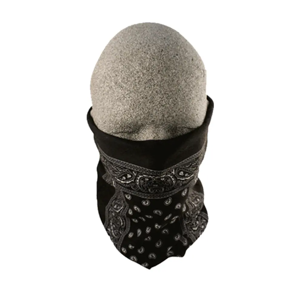 T101 - Zan Headgear Neck Tube Motley Paisley Black 1