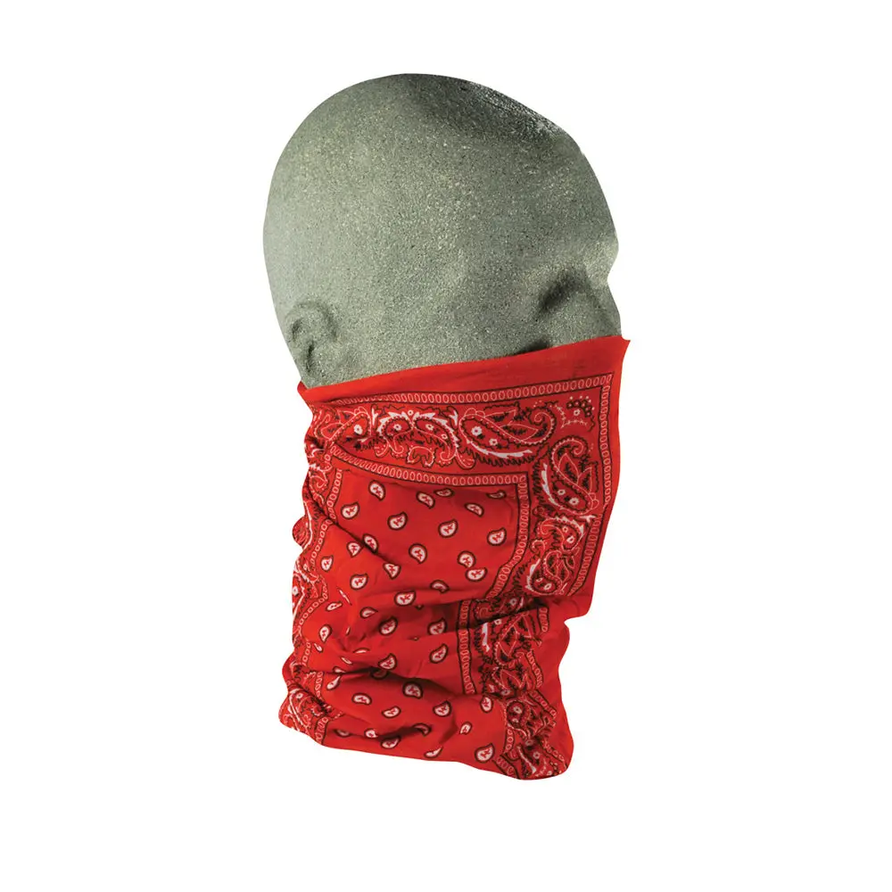 T106 - Zan Headgear Neck Tube Motley Paisley Red 1