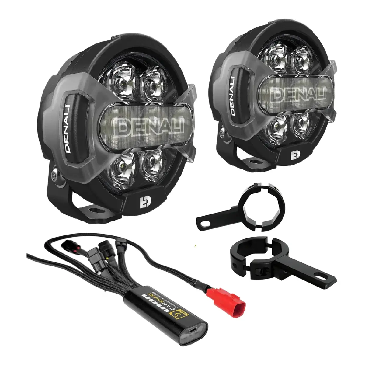 Denali D7 Lighting Bundle With Mounts - Ducati Rally X / V4 1