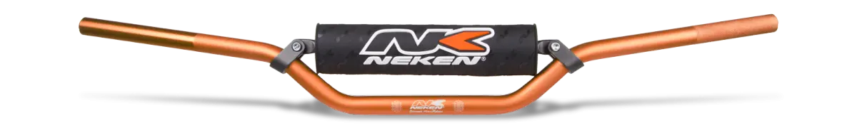 Neken Constant Handlebar 50Cc/65Cc/85Cc Low (Regular Diameter/Length 750Mm/Height 110Mm/Sweep 71Mm) Orange W/Black Pad 1