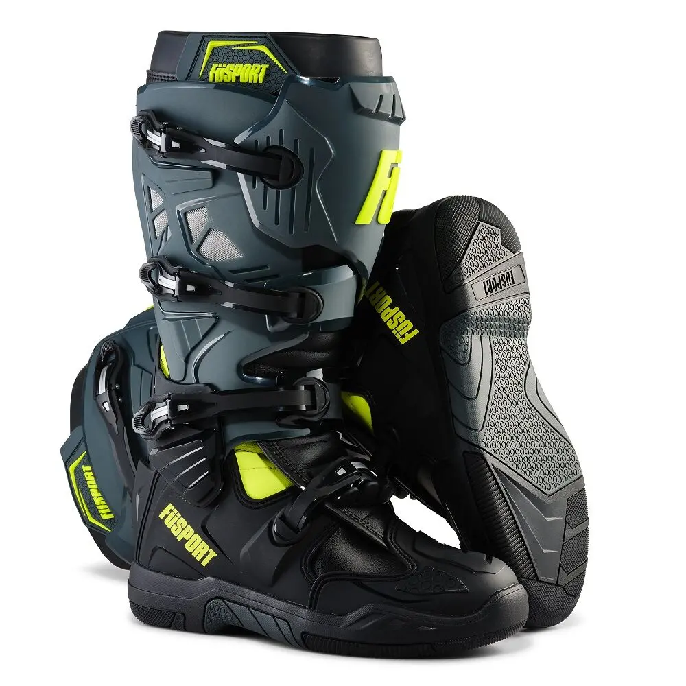 Fusport Xtreme Pilot Gray/Black/Hi Viz Yellow Boots 1