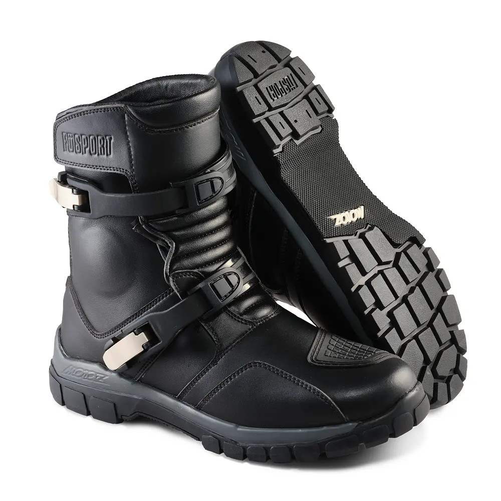 Fusport Gibson X Motoz Black Boots 1