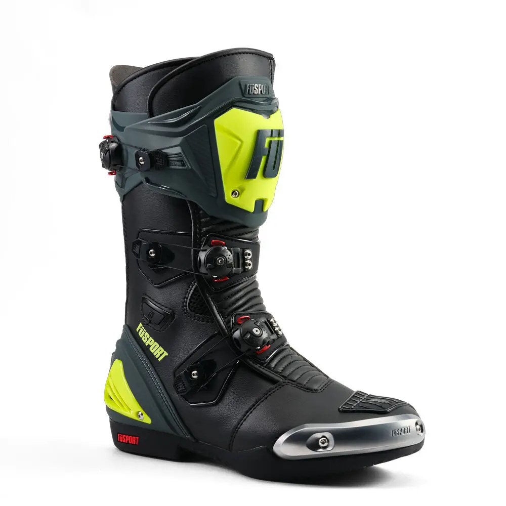 Fusport Xr1 Xtreme R Black/Grey/Hiviz Yellow Boots 2