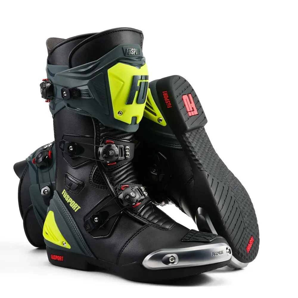 Fusport Xr1 Xtreme R Black/Grey/Hiviz Yellow Boots 1