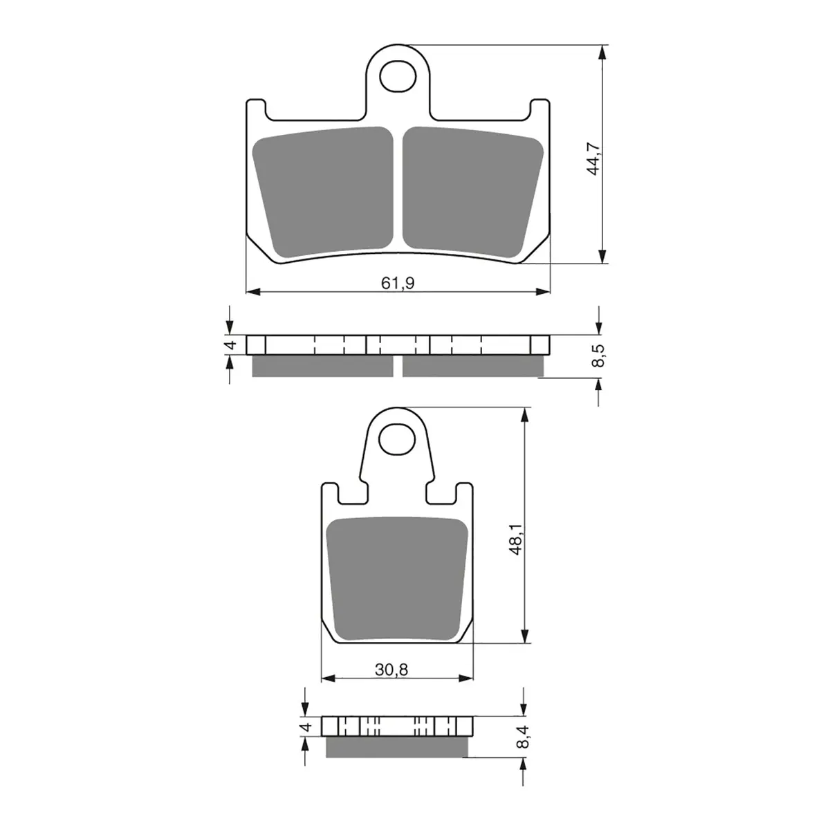 Goldfren Brake Pads Gf246 - Gp5 2