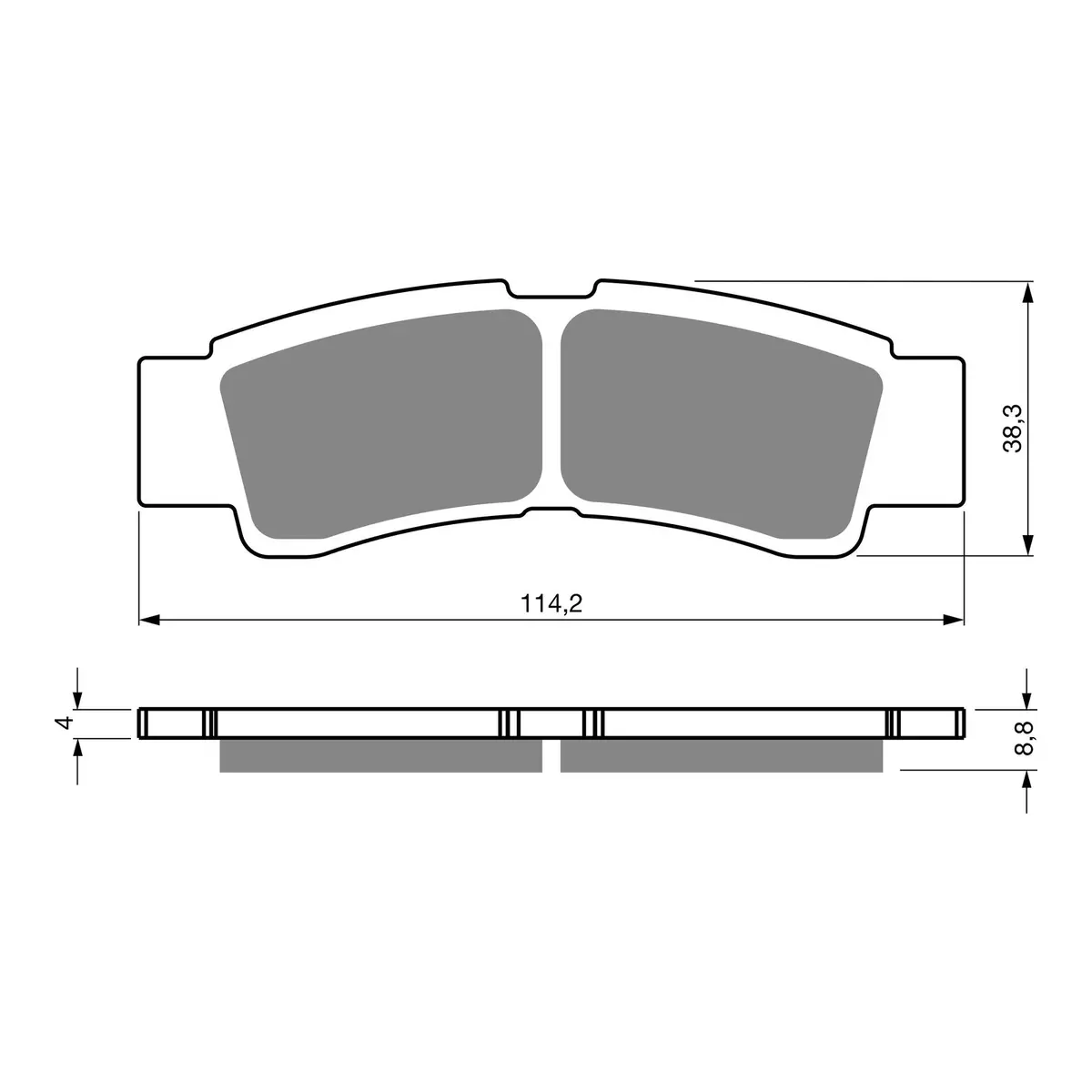 Goldfren Brake Pads Off-Road Racing Gf412 - K5 2