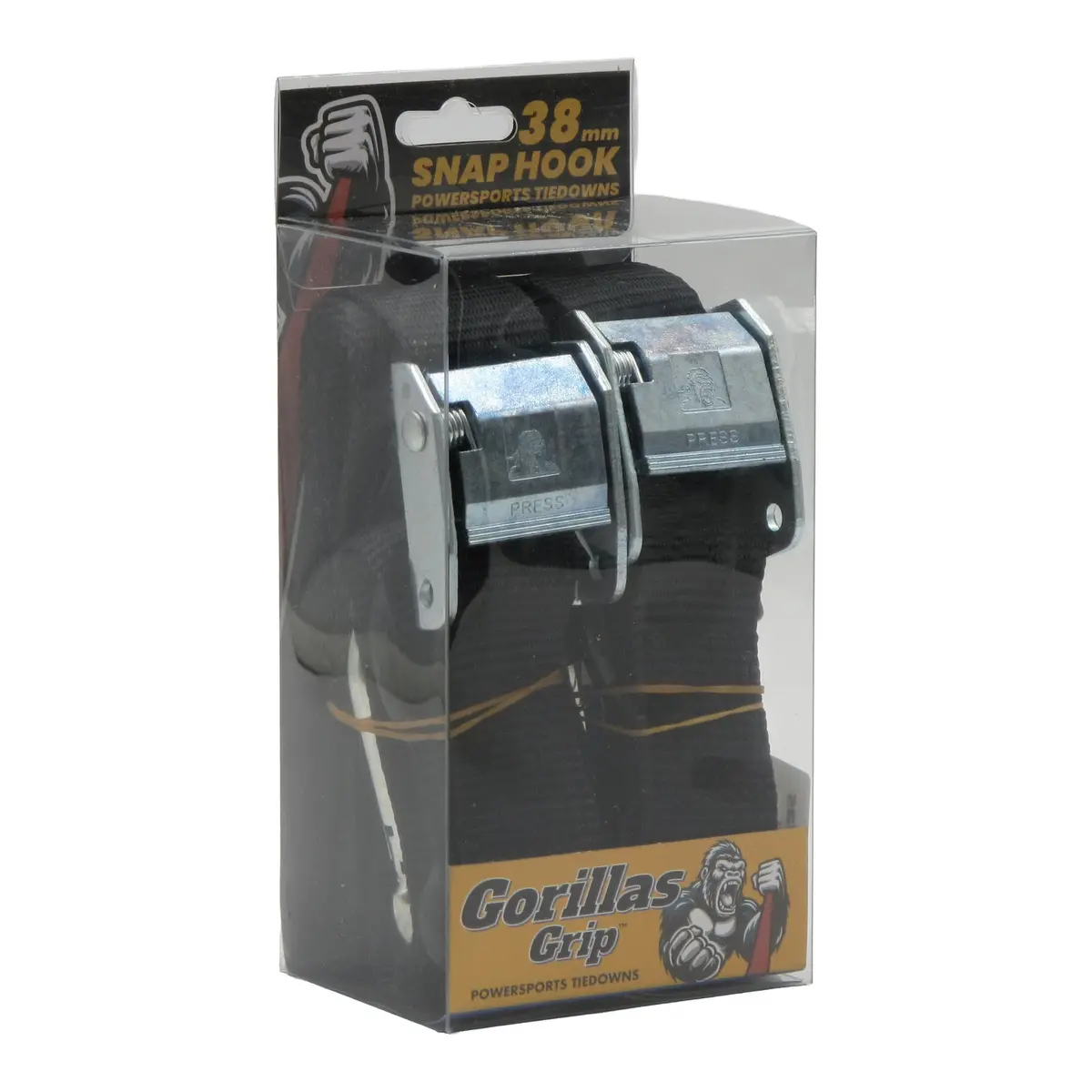 Gorillas Grip Tie Down 38Mm S-Hook - Black / Black Loop 2