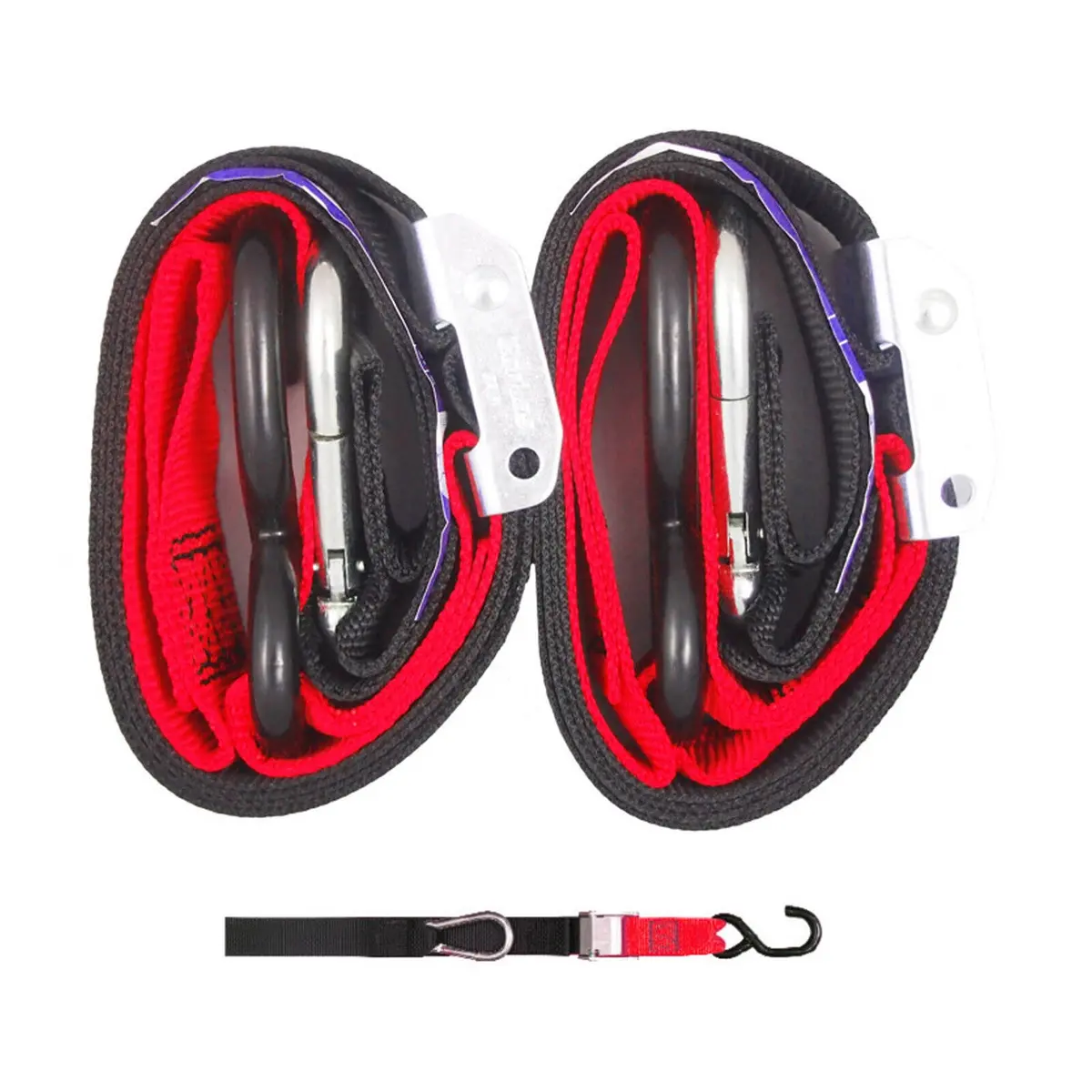Gorillas Grip Tie Down 38Mm S-Hook - Black / Red Loop 1