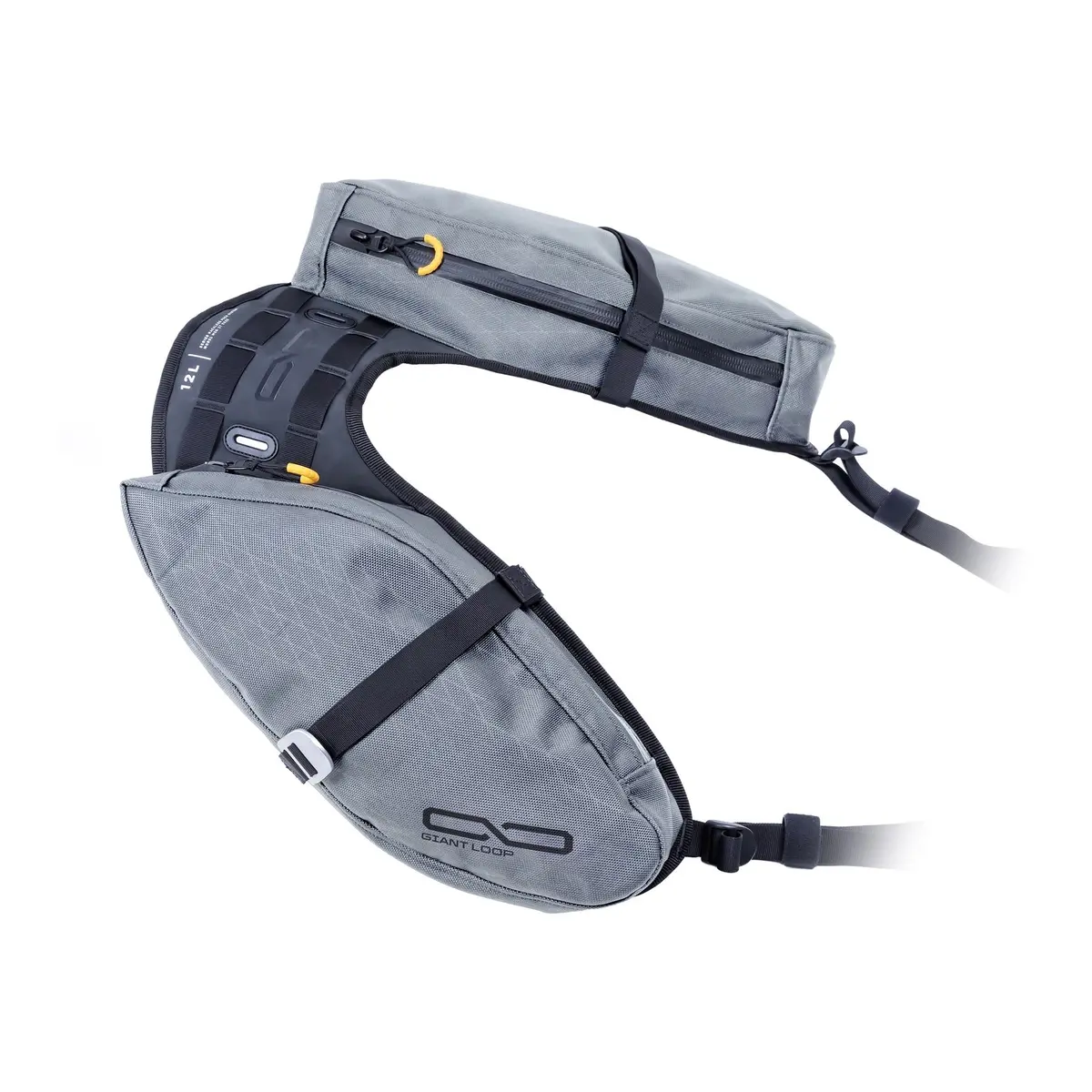 Giant Loop Mojavi Saddlebag Zip '26 - Grey (12L) 1