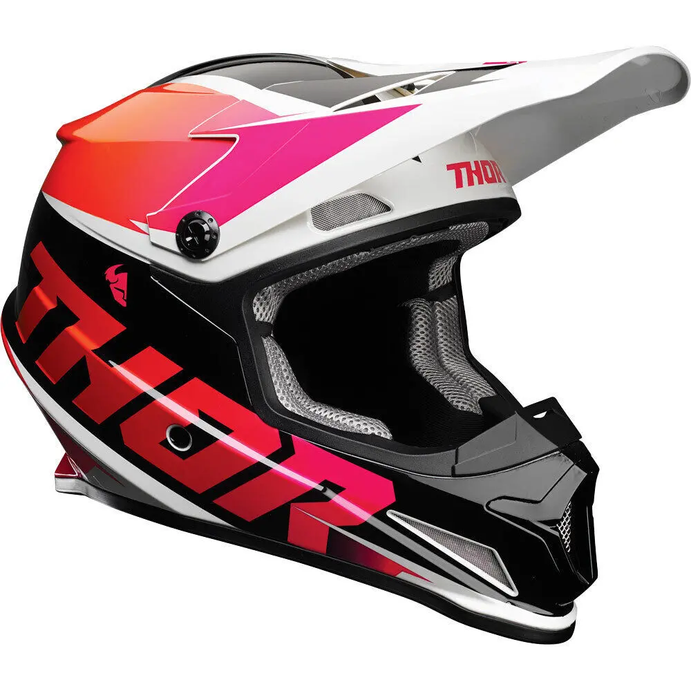 Thor 2023 Sector Fader Orange/Magenta Helmet 1