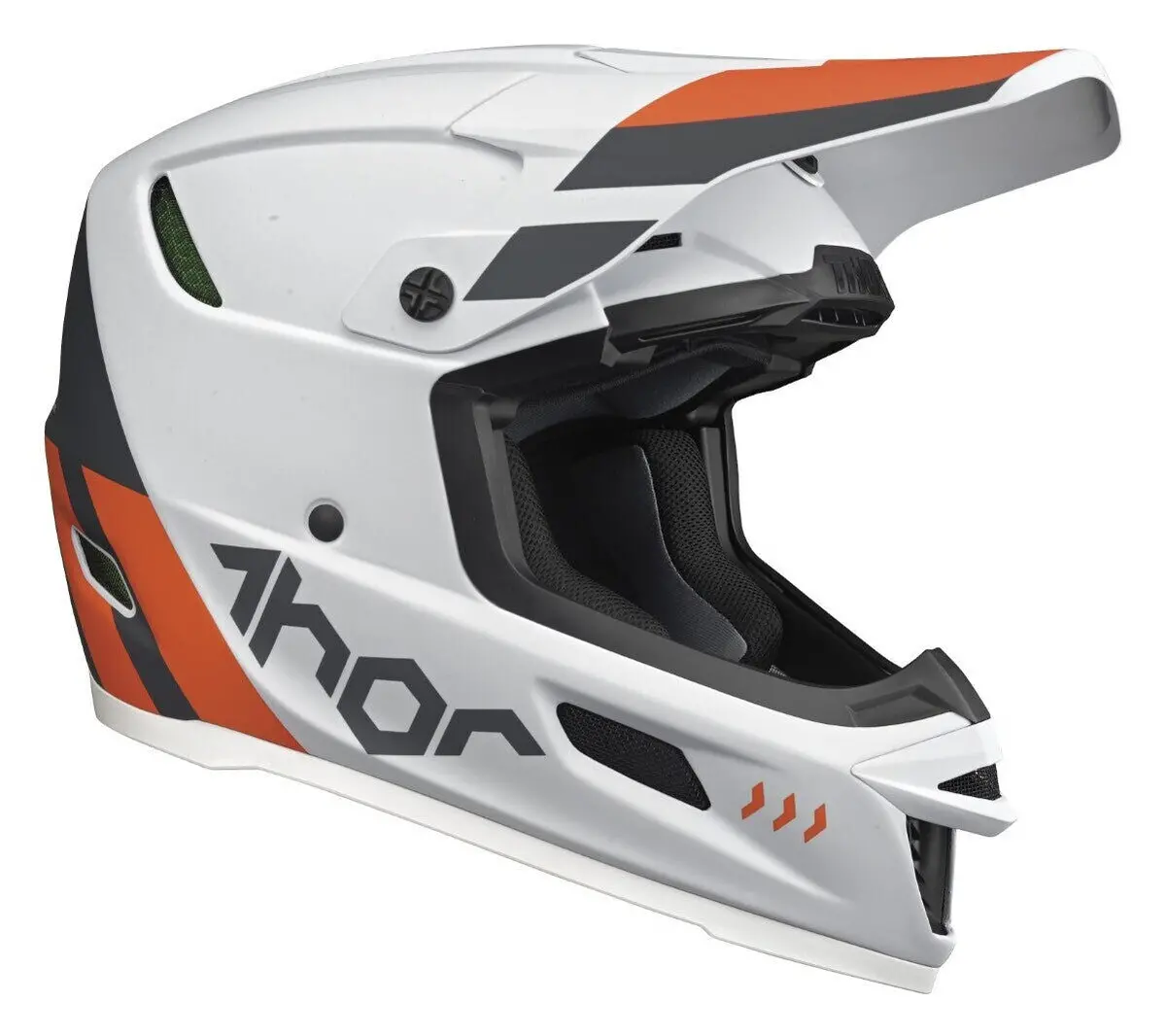 Thor 2024 Reflex Cube Grey/Orange Helmet 1