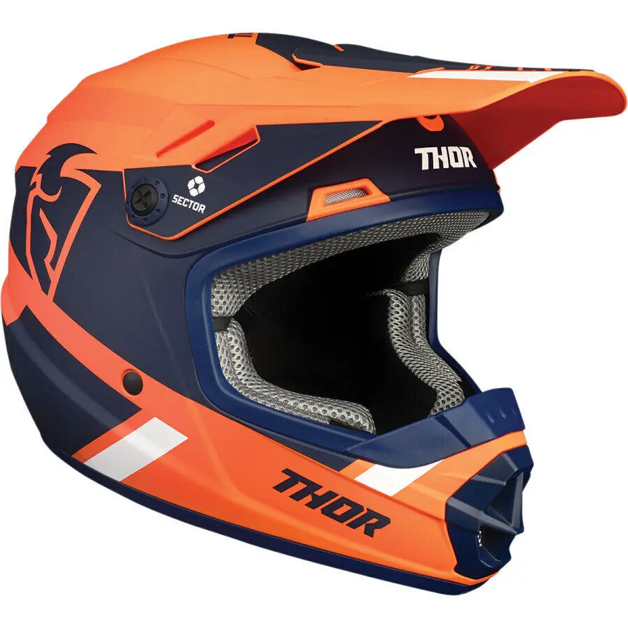 Thor 2024 Sector Mips Split Orange/Navy Youth Helmet 1