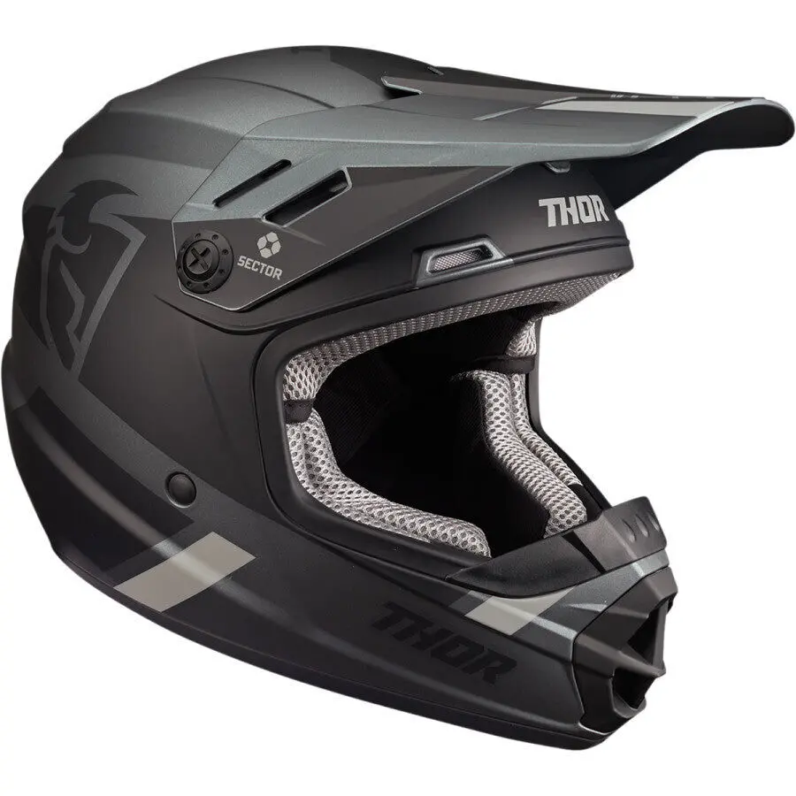 Thor 2024 Sector Mips Split Charcoal/Black Youth Helmet 1
