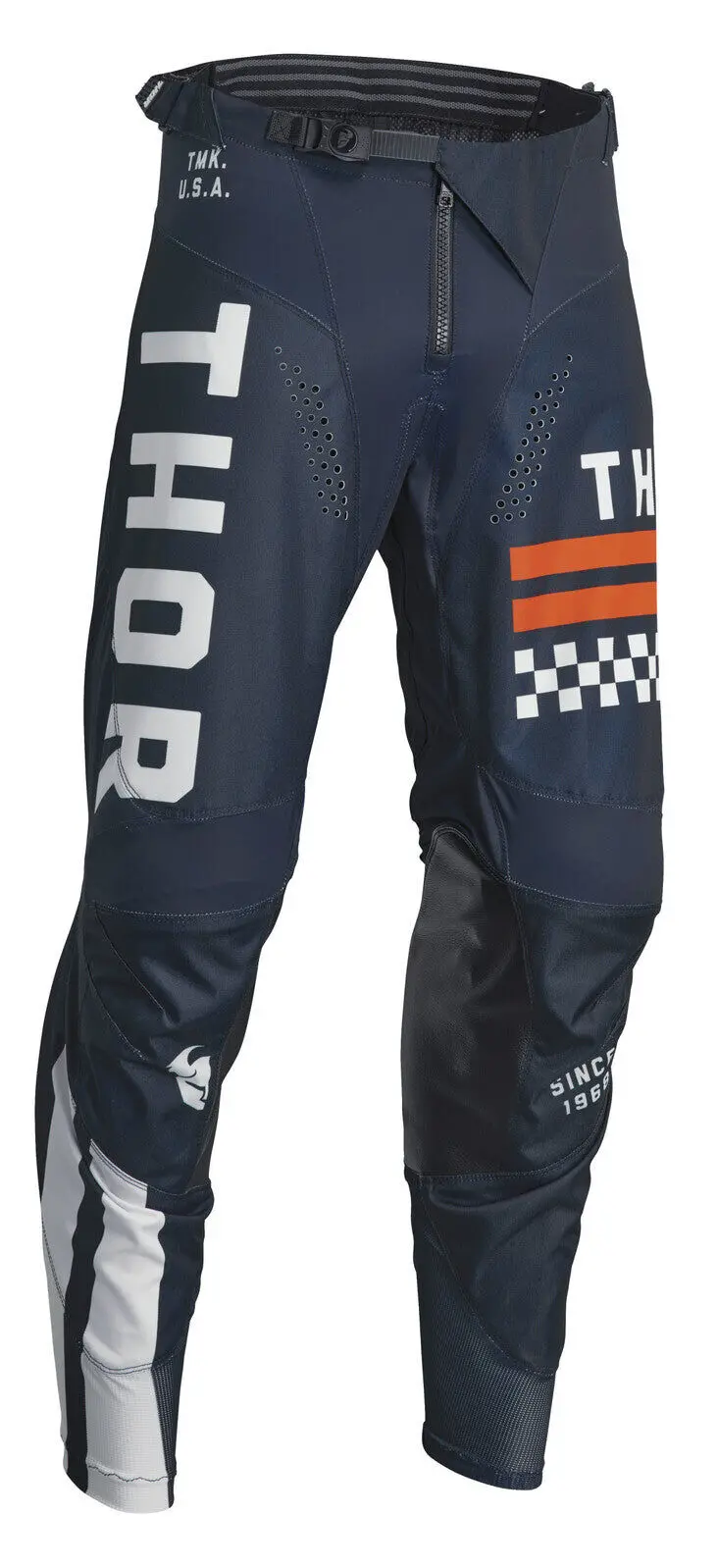 Thor 2024 Pulse Combat Midnight/Vintage White Pants 1