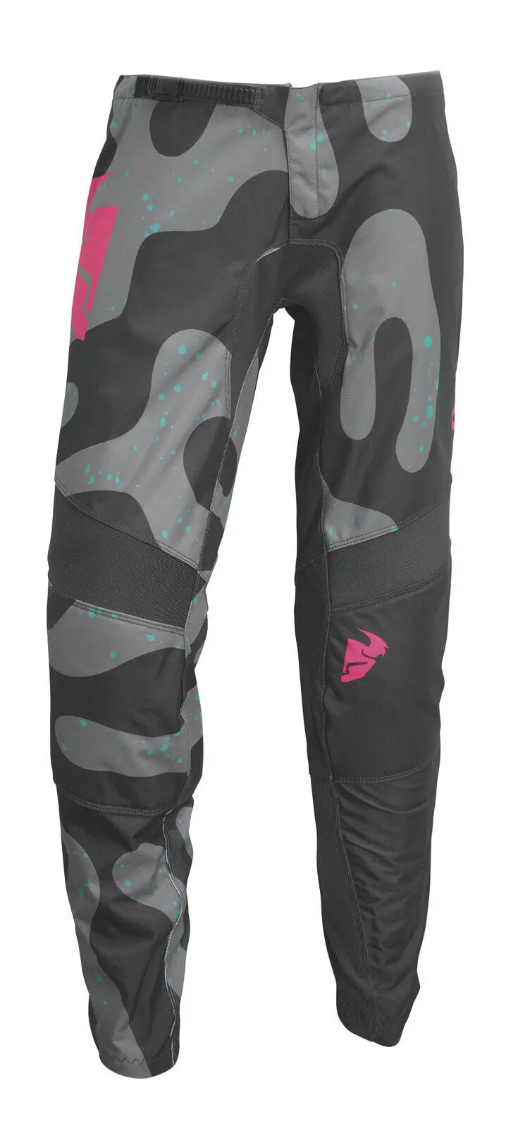 Thor 2023 Sector Disguise Grey/Fluro Pink Womens Pants 1