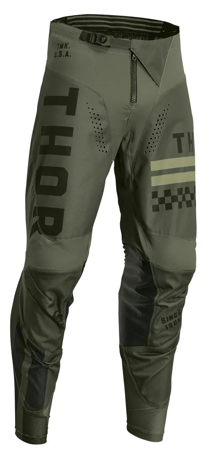 Thor 2024 Pulse Combat Army/Black Youth Pants 1