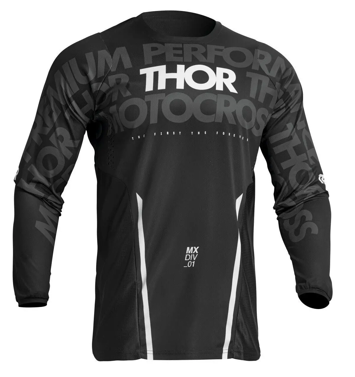 Thor 2024 Pulse Mono Black/White Jersey 1