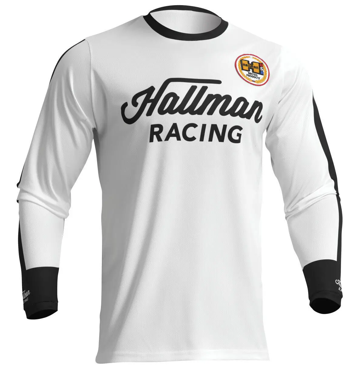 Thor 2024 Hallman Differ Roosted White/Black Jersey 1