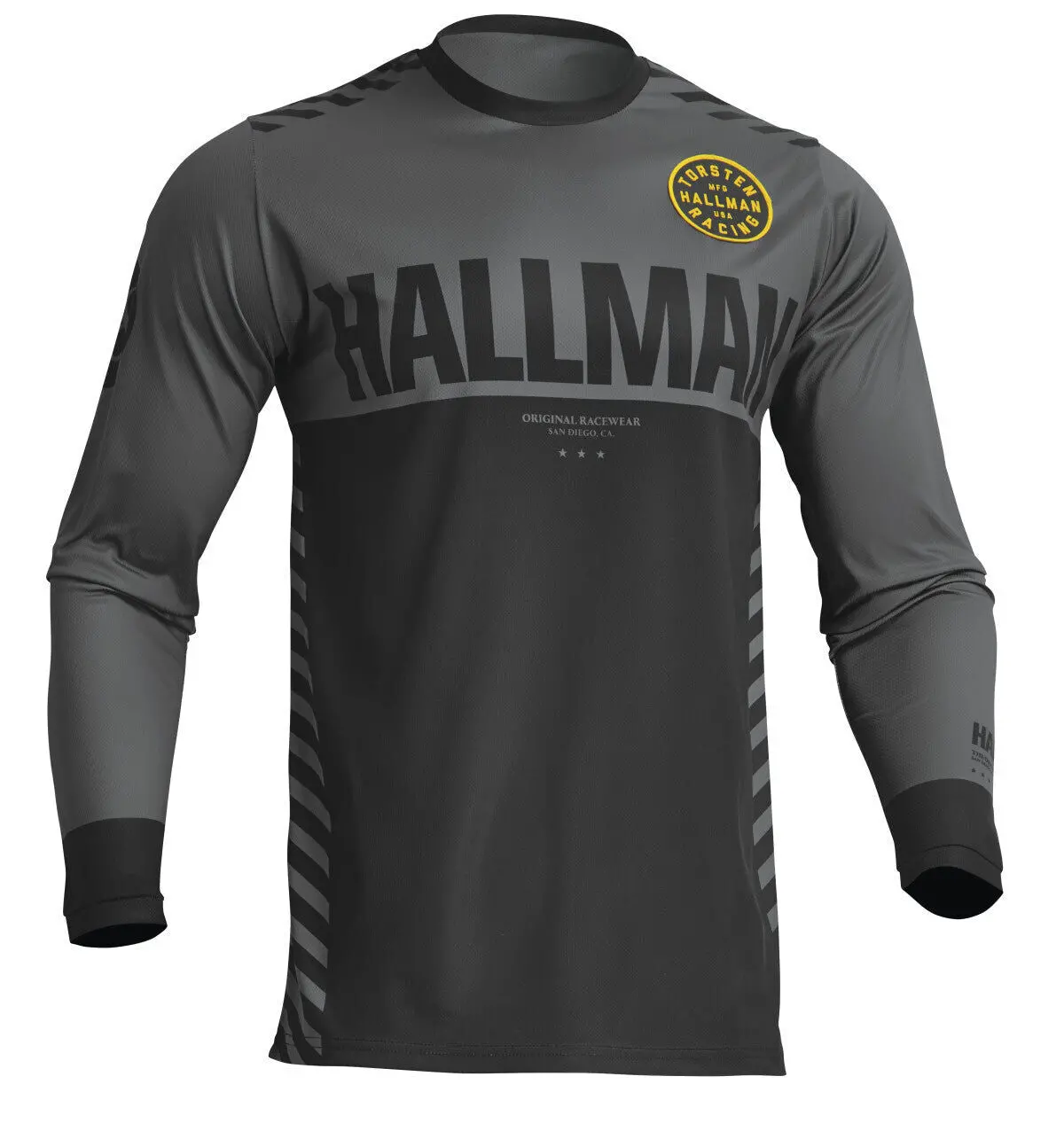 Thor 2024 Hallman Differ Slice Charcoal/Black Jersey 1