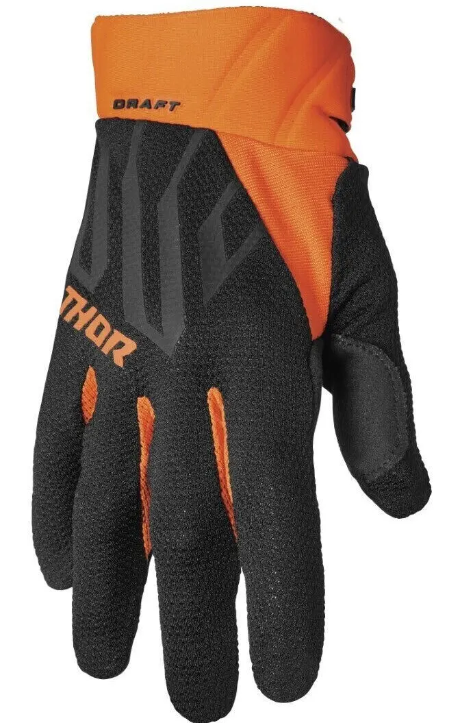 Thor 2024 Draft Black/Orange Gloves 1