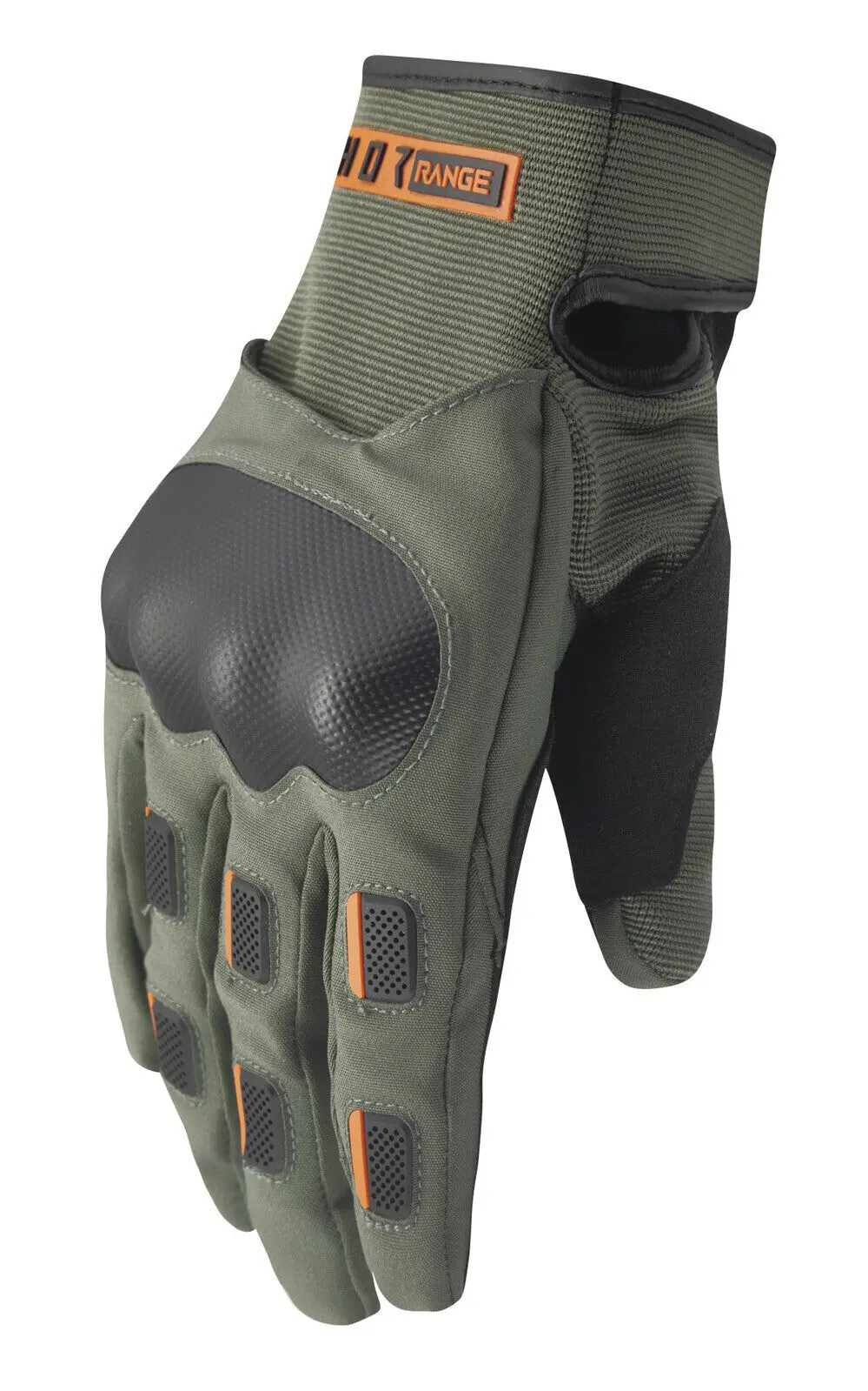 Thor 2024 Range Army/Orange Gloves 1