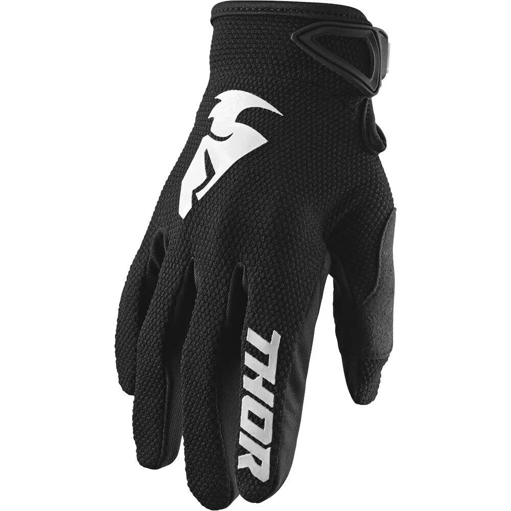 Thor 2024 Sector Black/White Youth Gloves 1