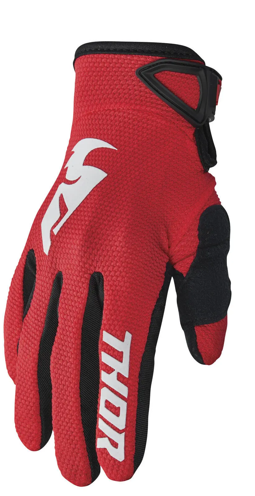 Thor 2024 Sector Red/White Youth Gloves 1