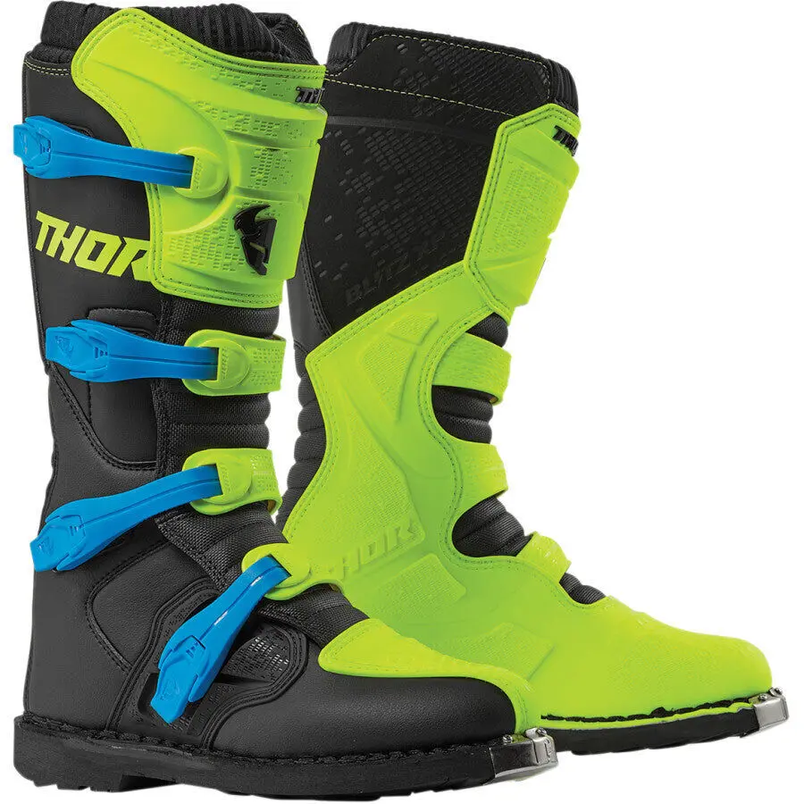 Thor 2023 Blitz Xp Fluro Acid/Black Boots 1