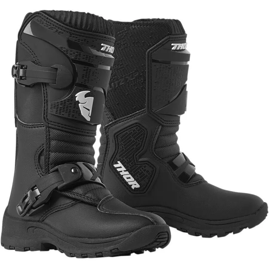 Thor 2023 Blitz Xp Mini Black Kids Boots 1