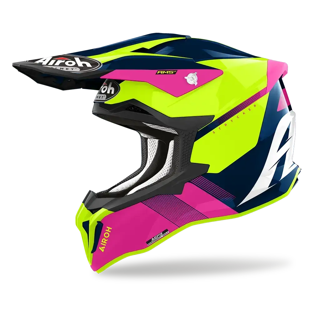 Airoh Stryker Blazer Blue / Pink Gloss 3