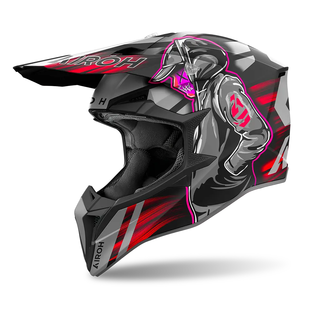 Airoh Wraaap Cyber Red Matt 4