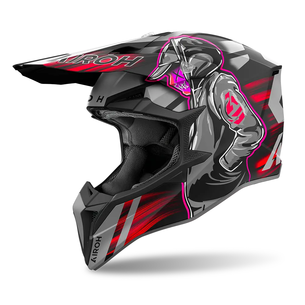 Airoh Wraaap Cyber Red Matt 5