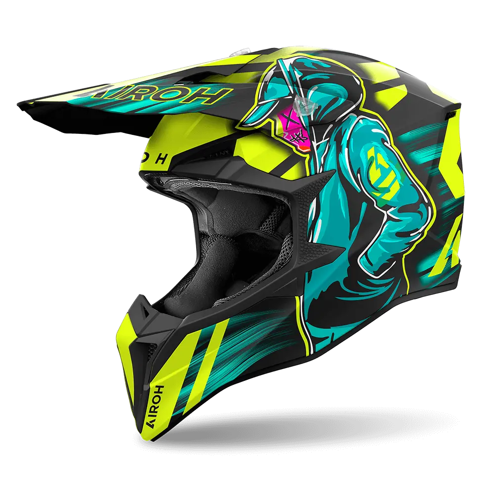 Airoh Wraaap 'Cyber' Yellow Matt 4